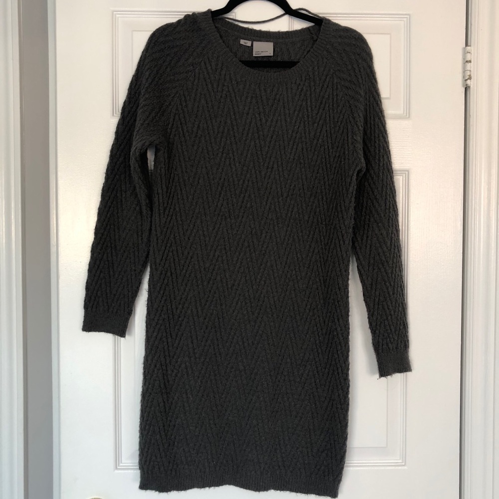 Vero Moda Dark Grey Sweater Dress